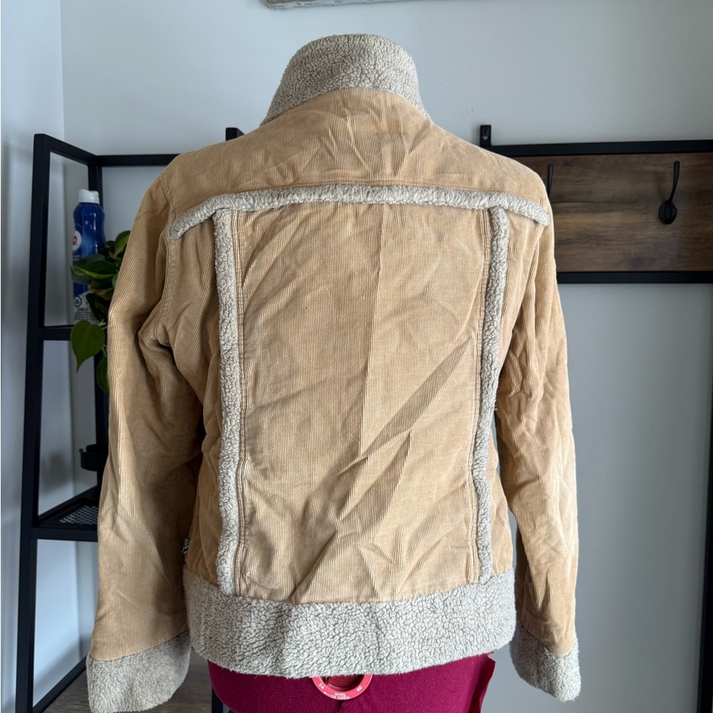 Dex Vintage Corduroy Sherpa-Trim Jacket | 90s Fall Jacket Y2K - Picture 3 of 6